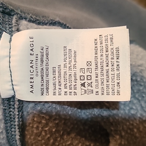 American Eagle Distressed Crewneck Sweatshirt Size XS - Picture 6 of 9